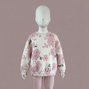 Old Navy Pink and white Quilted sweatshirt